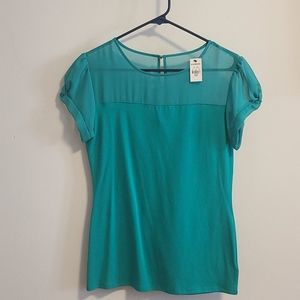 Express Green Blouse Size Medium